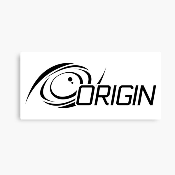 Logo Origin Star Citizen Noir Impression sur toile