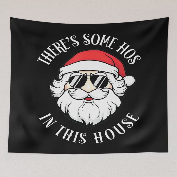 Item preview,  There's Some Hos In this House - Funny Christmas Santa Claus t-shirts designed and sold by Trendy Shirt.