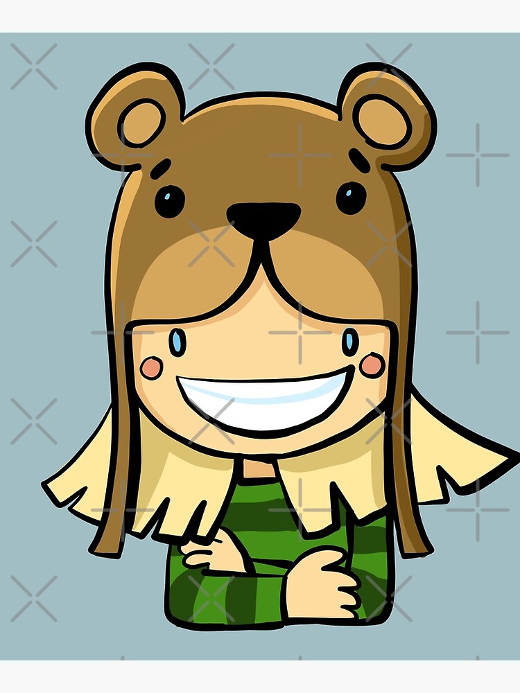 girl in a bear hat by duxpavlic