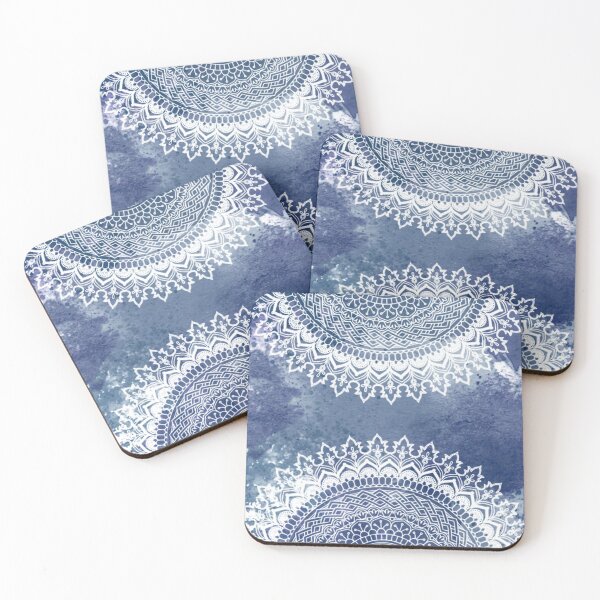 Item preview, Awsome white blue pattern half circle slash to two designed and sold by Arramavis.