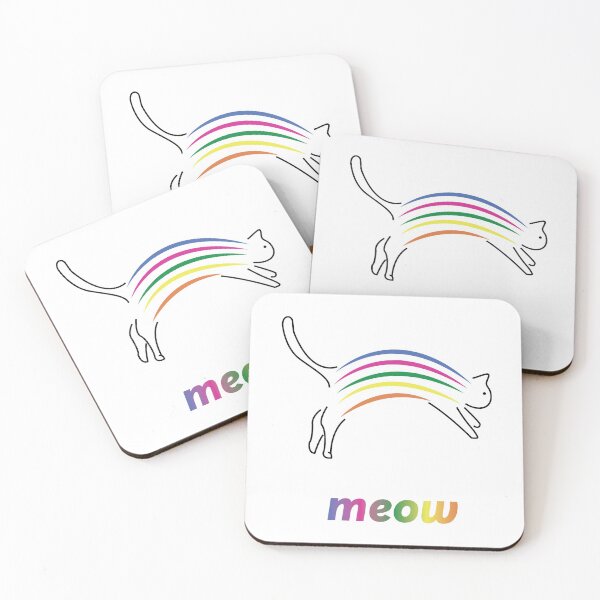Item preview, Minimalistic Cat / Rainbow Vector (meow) designed and sold by gd19.