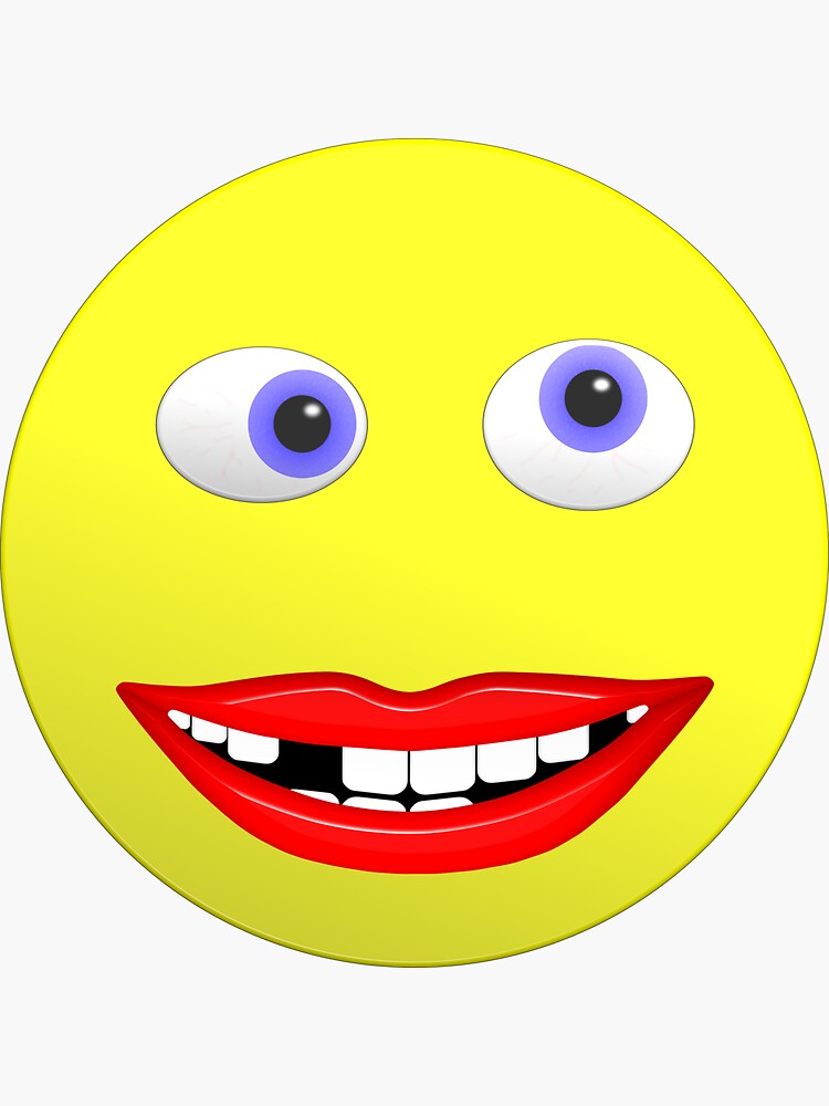 Crazy Cross Eyed Tongue Out Emoji Sticker