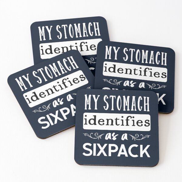 Item preview, This stomach identifies as a sixpack designed and sold by ChatterFox.