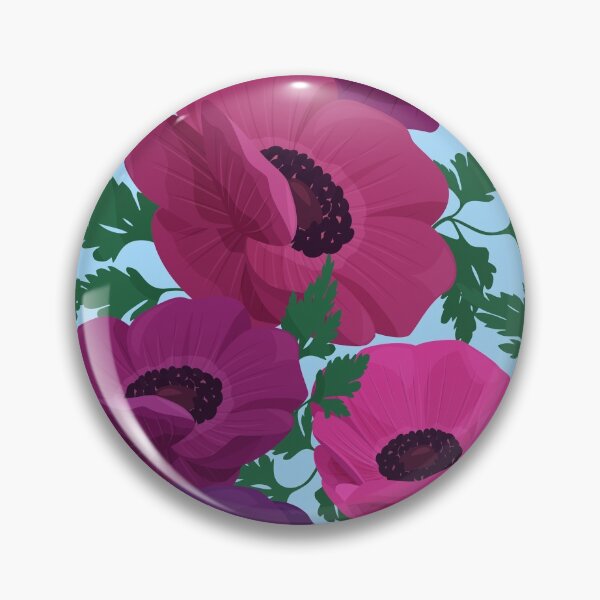 Item preview, Anemone Flower Pattern designed and sold by zoey Shetty.
