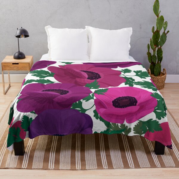 Item preview, Anemone Flower Pattern designed and sold by zoey Shetty.
