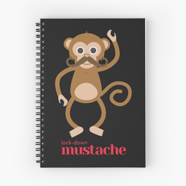 Item preview, Lock-down monkey mustache designed and sold by NomadMessenger.