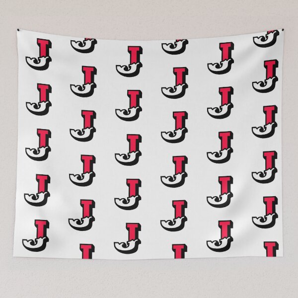 Item preview, Monogram J - Alphabet Scrapbooking Red/White Circus Style designed and sold by yisela.