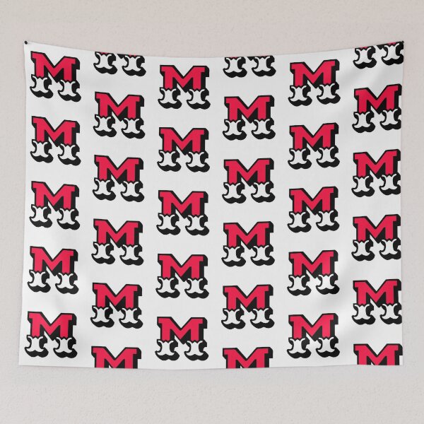 Item preview, Monogram M - Alphabet Scrapbooking Red/White Circus Style designed and sold by yisela.