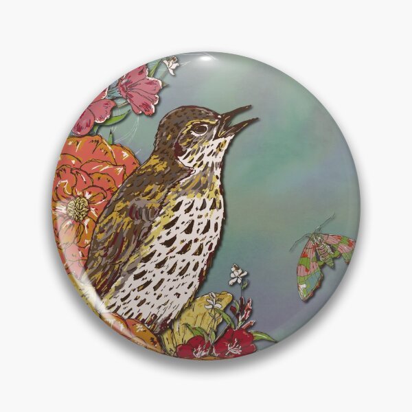 Item preview, Vintage Song Thrush designed and sold by lottibrown.