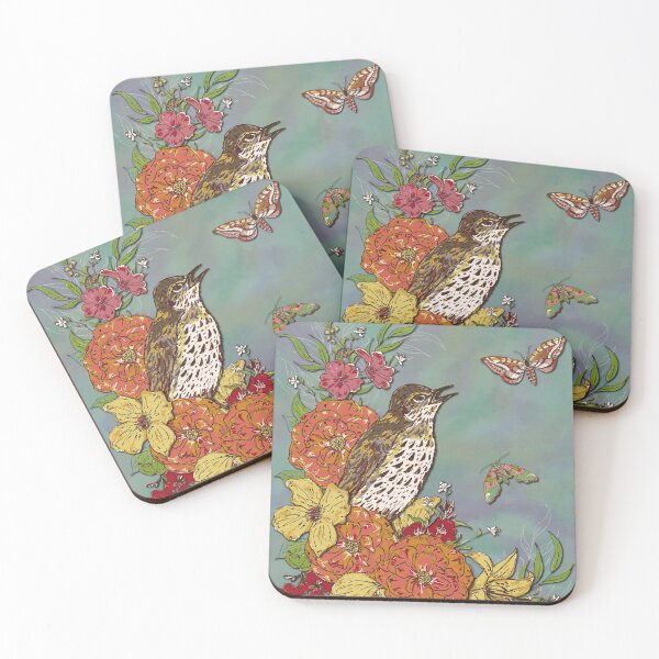 Item preview, Vintage Song Thrush designed and sold by lottibrown.