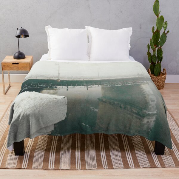 Item preview, Misty bridge leading to nowhere over the Canyon designed and sold by helenkaiy.