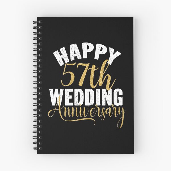 Item preview, Happy 57th Wedding Anniversary Matching Gift For Couples print designed and sold by Grabitees.