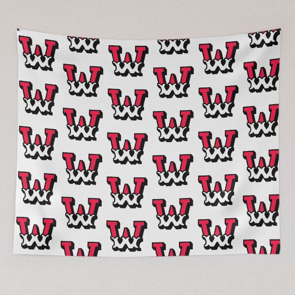 Item preview, Monogram W - Alphabet Scrapbooking Red/White Circus Style designed and sold by yisela.