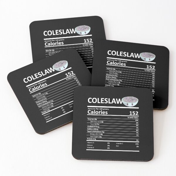 Item preview, Coleslaw Nutritional Value Funny Festive Holiday designed and sold by fatamyfan1.
