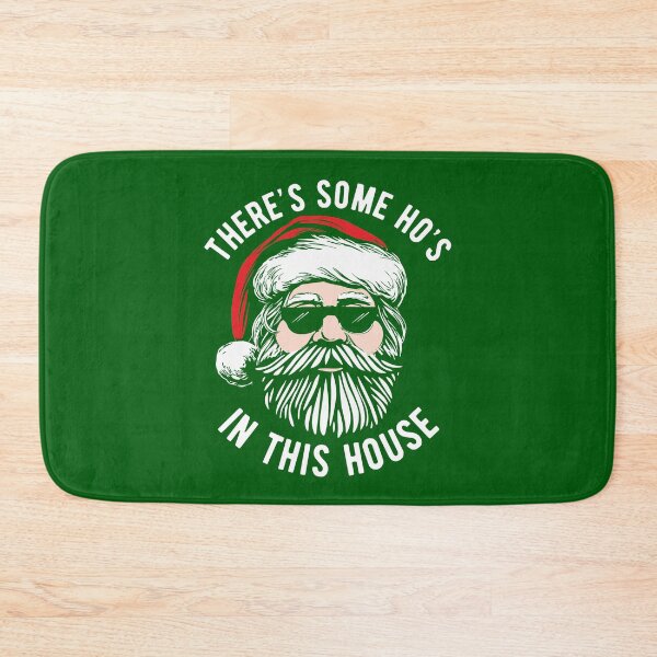 Item preview, There's Some Ho's In This House Cool Santa Face Inappropriate Christmas Funny Gifts  designed and sold by alenaz.