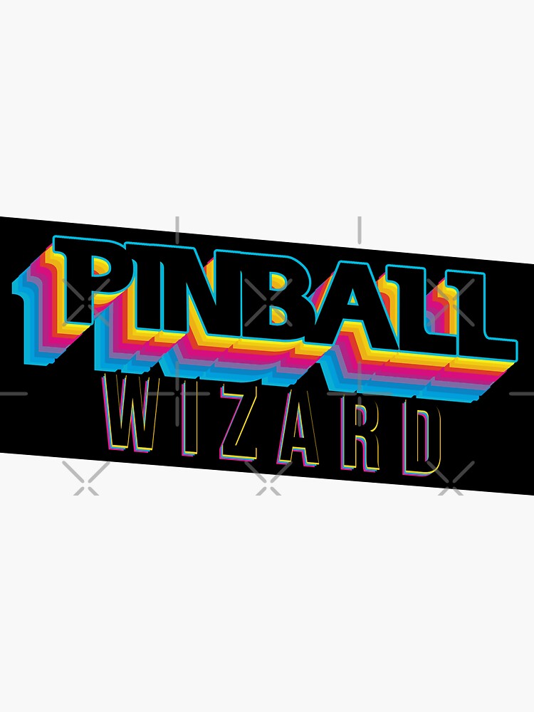 "Pinball Wizard" Sticker by JesterThreads Redbubble