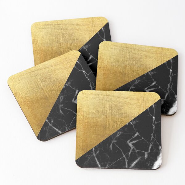 Item preview, gold pallet and black and white marble / beautiful pattern designed and sold by SpicyCherrys.