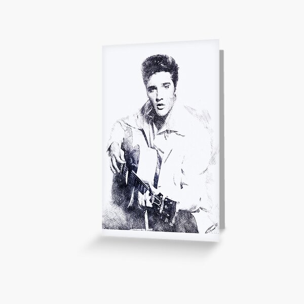 Elvis Presley Greeting Cards Redbubble