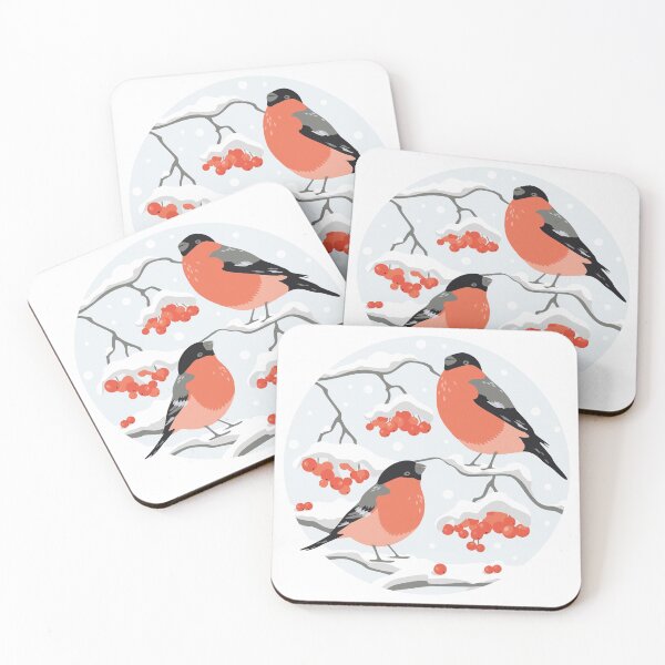 Item preview, Bullfinches on rowan branches. Bird pattern designed and sold by lents.