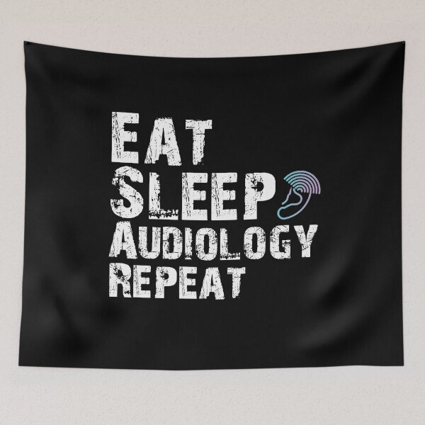 Item preview, Eat Sleep Audiology Repeat Audiologist Audiology Student Gift designed and sold by Akmloza.