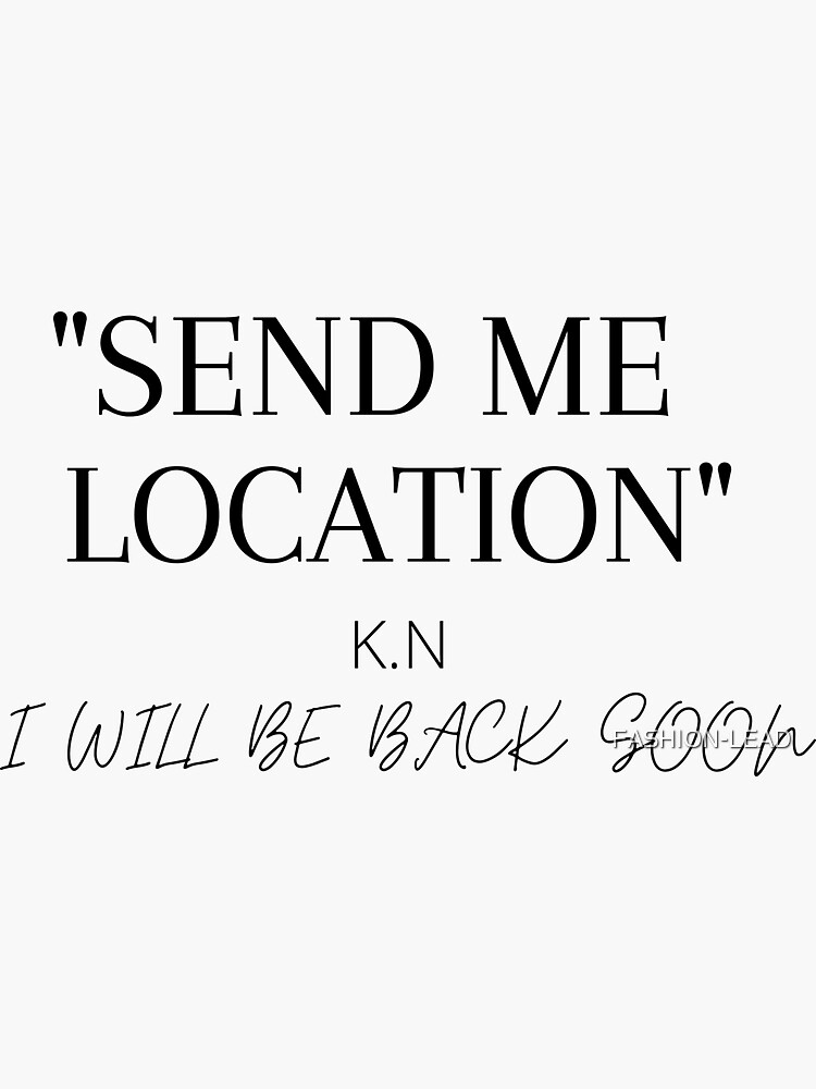 "SEND ME LOCATION KHABIB" Sticker by FASHIONLEAD Redbubble