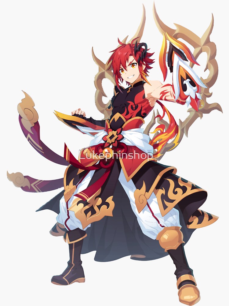 "Jin Grand Chase" Sticker by Redbubble