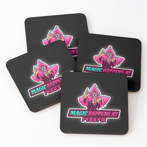 Item preview, Magic Happens At 140 BPM Wizard designed and sold by TeesByMark.