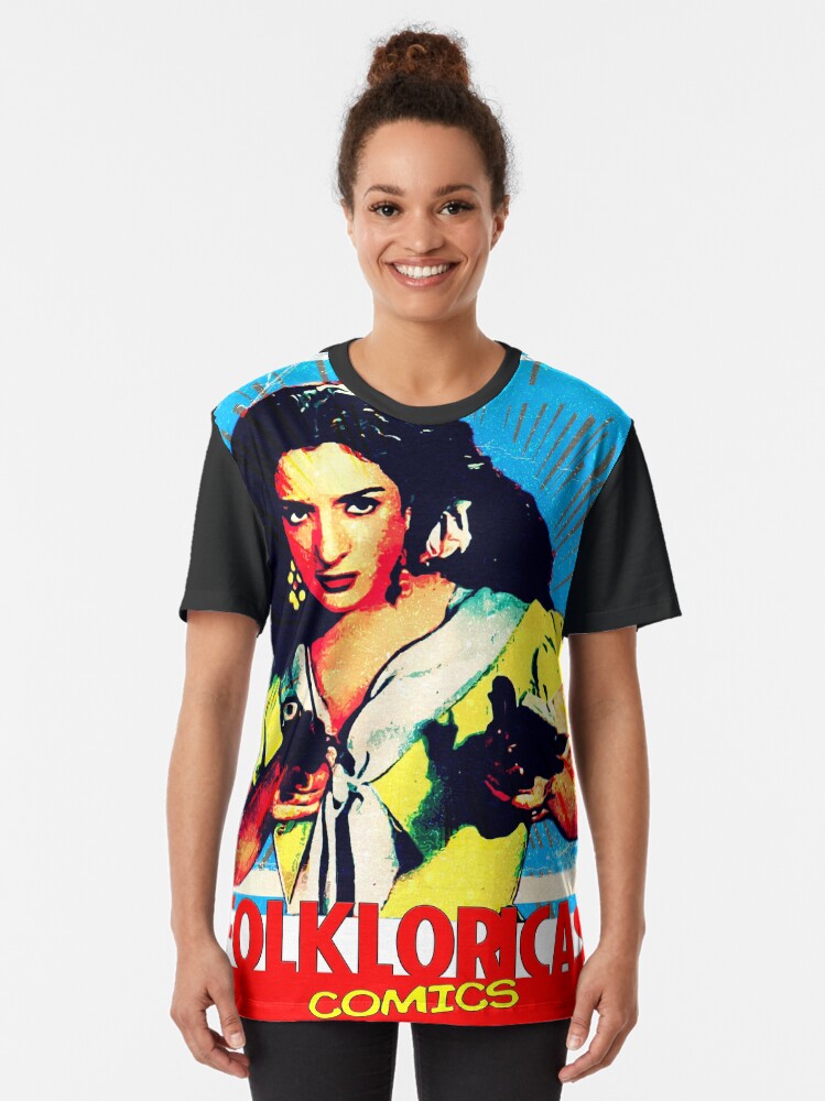 Vista alternativa de Camiseta gráfica Lola Flores Folkloricas Comics Vintage