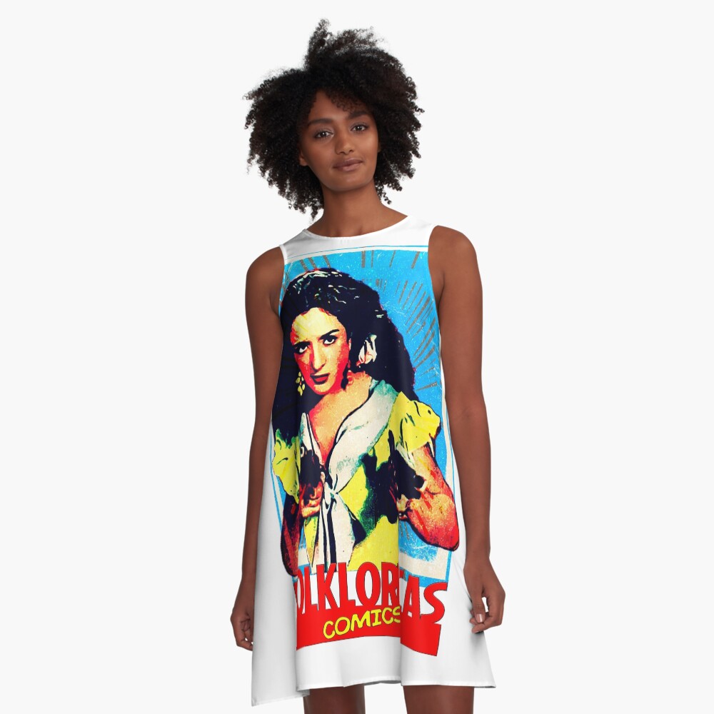 Vista previa del artículo con la obra «Vestido acampanado», diseñado y vendido por danimota.