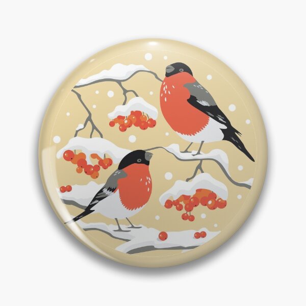 Item preview, Bullfinches on rowan branches 2 designed and sold by lents.