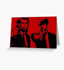 Pulp Fiction - Vincent and Jules Greeting Card