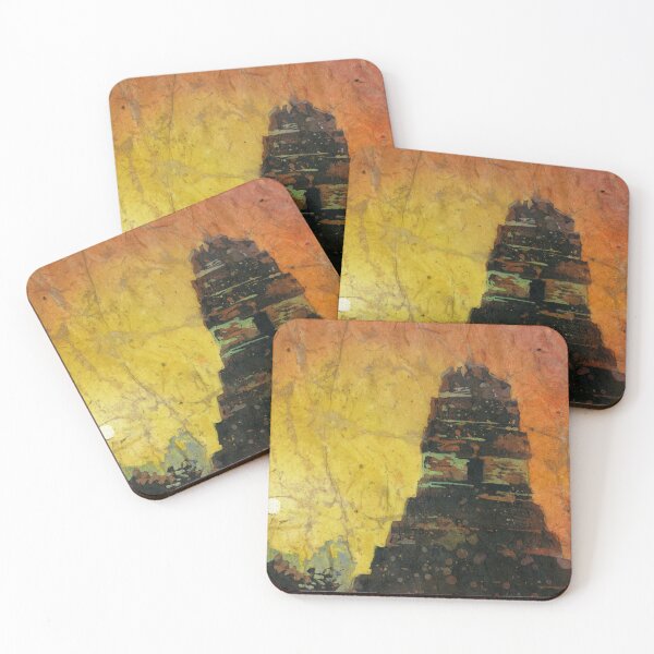 Item preview, Mayan temple in the archaeological park of Tikal in Guatemala. designed and sold by rfoxphoto.