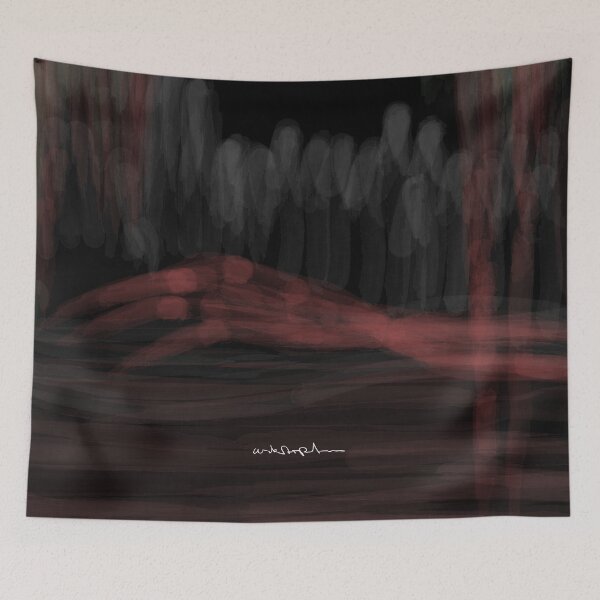 Item preview, Uskarpt -Watercolor Gloomy Skeleton Hand - Abstract Image designed and sold by uskARpT.