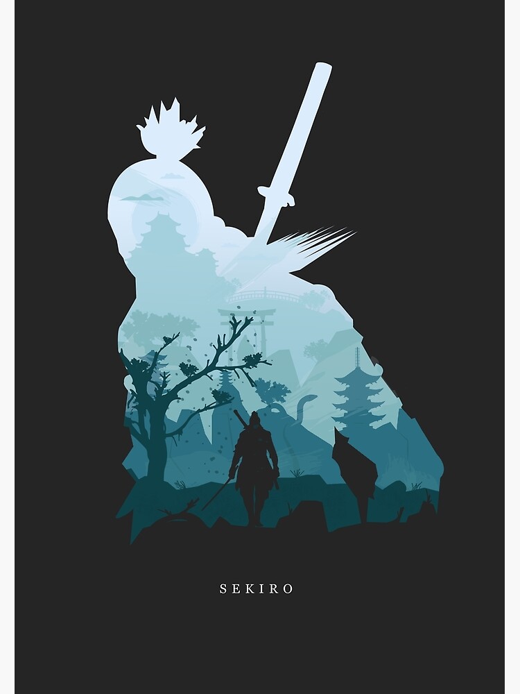 "Sekiro: Shadows Die Twice Minimalist Poster" Poster by aliciamacias