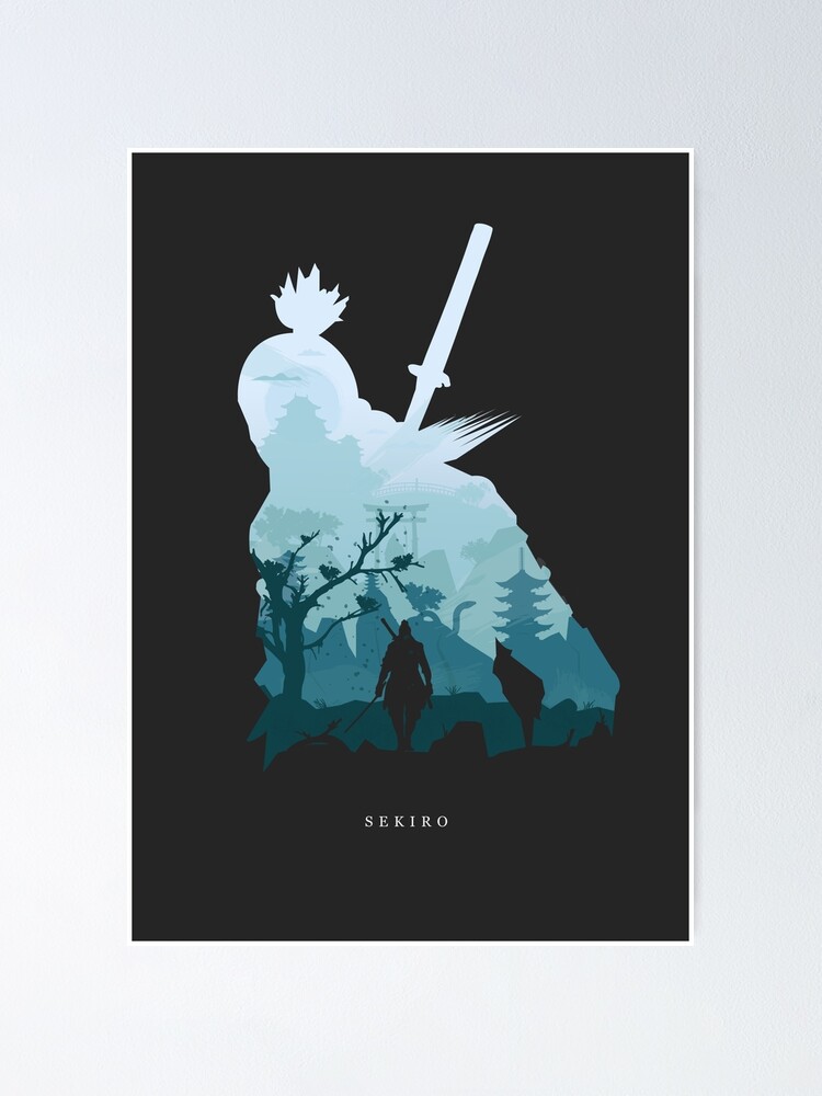 "Sekiro: Shadows Die Twice Minimalist Poster" Poster by aliciamacias
