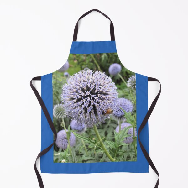Item preview, Honey Bee on a Blue Echinops designed and sold by GoNatureDesigns.