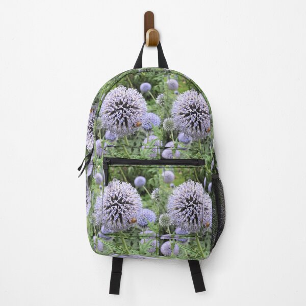 Item preview, Honey Bee on a Blue Echinops designed and sold by GoNatureDesigns.