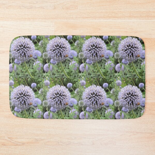 Item preview, Honey Bee on a Blue Echinops designed and sold by GoNatureDesigns.