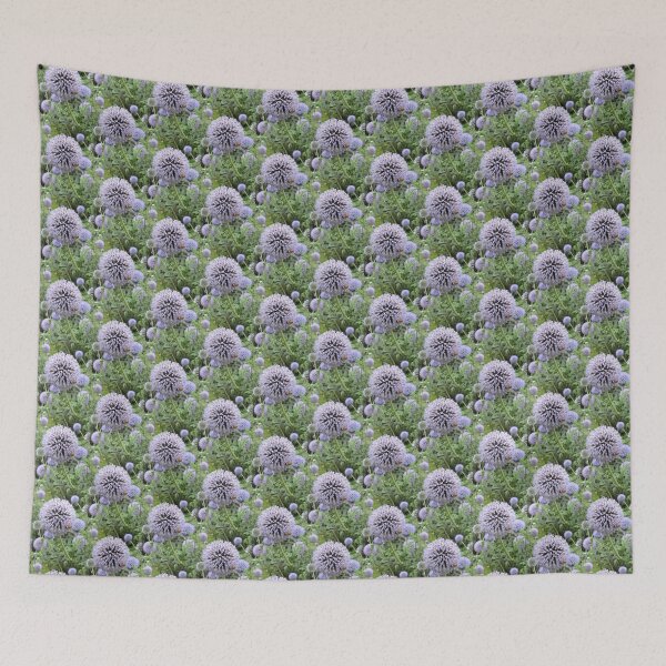 Item preview, Honey Bee on a Blue Echinops designed and sold by GoNatureDesigns.