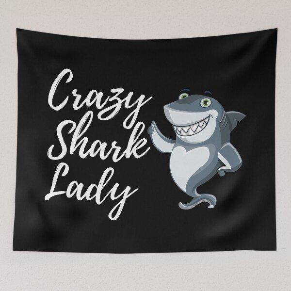 Item preview, Crazy Shark Lady designed and sold by prehokage.