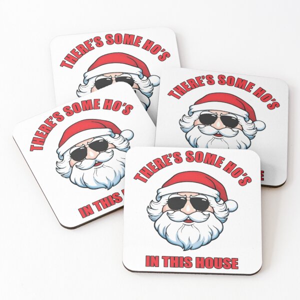 Item preview, There's Some Hos In this House - Funny Christmas Santa Claus t-shirts designed and sold by Trendy Shirt.