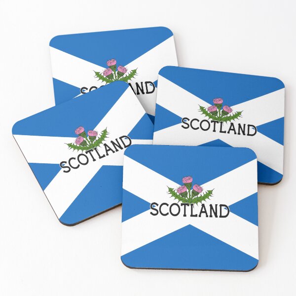 Artikelvorschau, Schottland-Flagge mit Andreaskreuz – Schottisches Andreaskreuz und Distel, schottischer Stolz entworfen und verkauft von BleuSky.