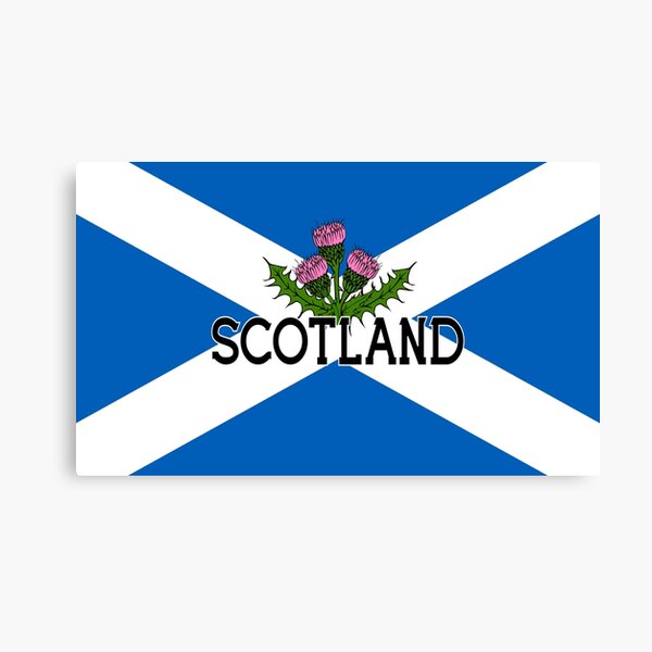 Item preview, Scotland Saltire Flag - Scottish St Andrews Cross and Thistle, Scottish Pride designed and sold by BleuSky.