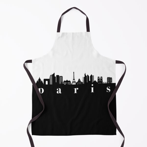 Artikelvorschau, minimalistischer Pariser Skyline-Schwarzweiss-Farbblock entworfen und verkauft von neopop.