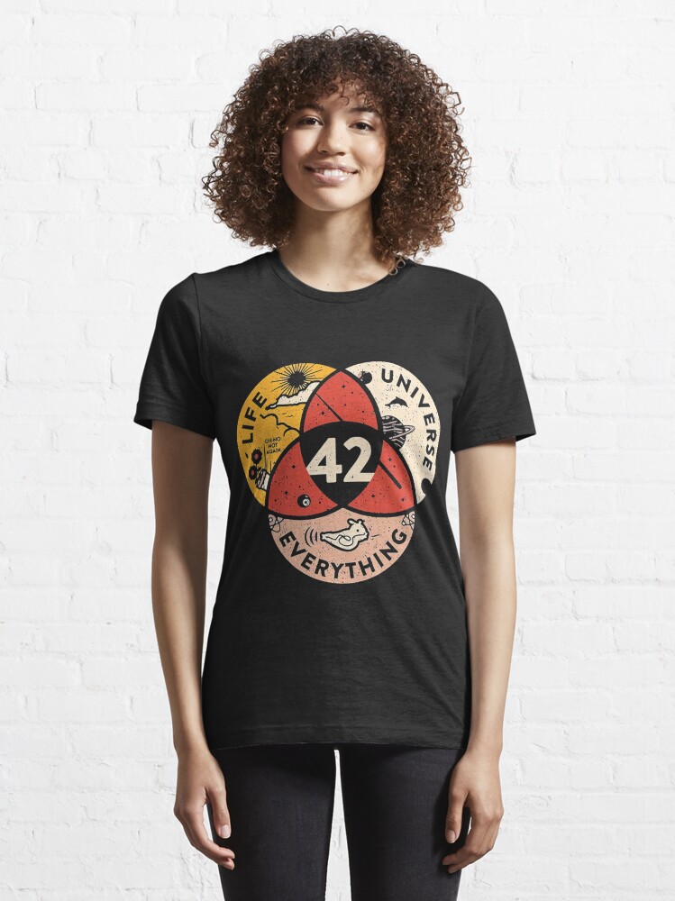 Alternate view of 42 The Answer To Life The Universe And Everything Essential T-Shirt