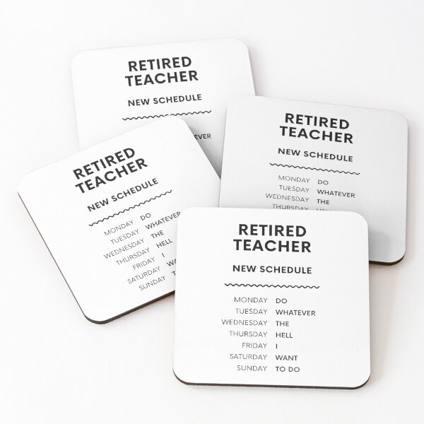 Item preview, Retired Teacher Schedule - Gift For Retired Teacher designed and sold by GasparArts.