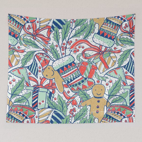 Item preview, Christmas gingerbread pattern designed and sold by Wizabi.