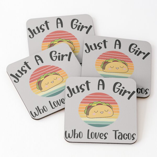 Item preview, Just a Girl Who Loves Tacos Vintage Tacos Distressed Gift for Tacos Lover designed and sold by unique things.