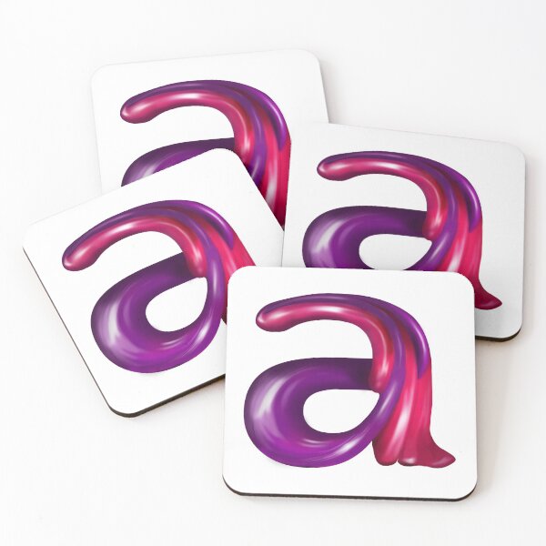 Item preview, Letter A for Artistic Pink and Violet Chewy Bubblegum  designed and sold by Joanne Yu.