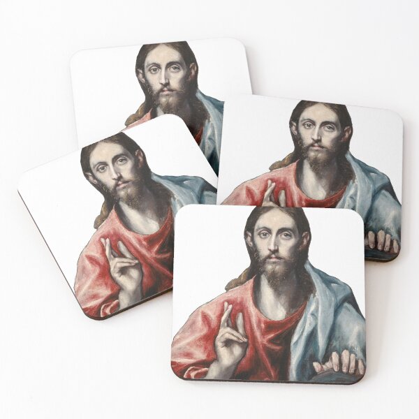 Item preview, Christ Blessing (The Saviour of the World) - El Greco designed and sold by BildendeKunst.